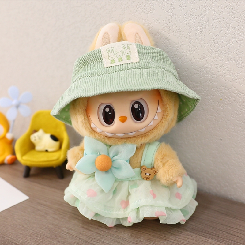 Labubu Green Flower Dress