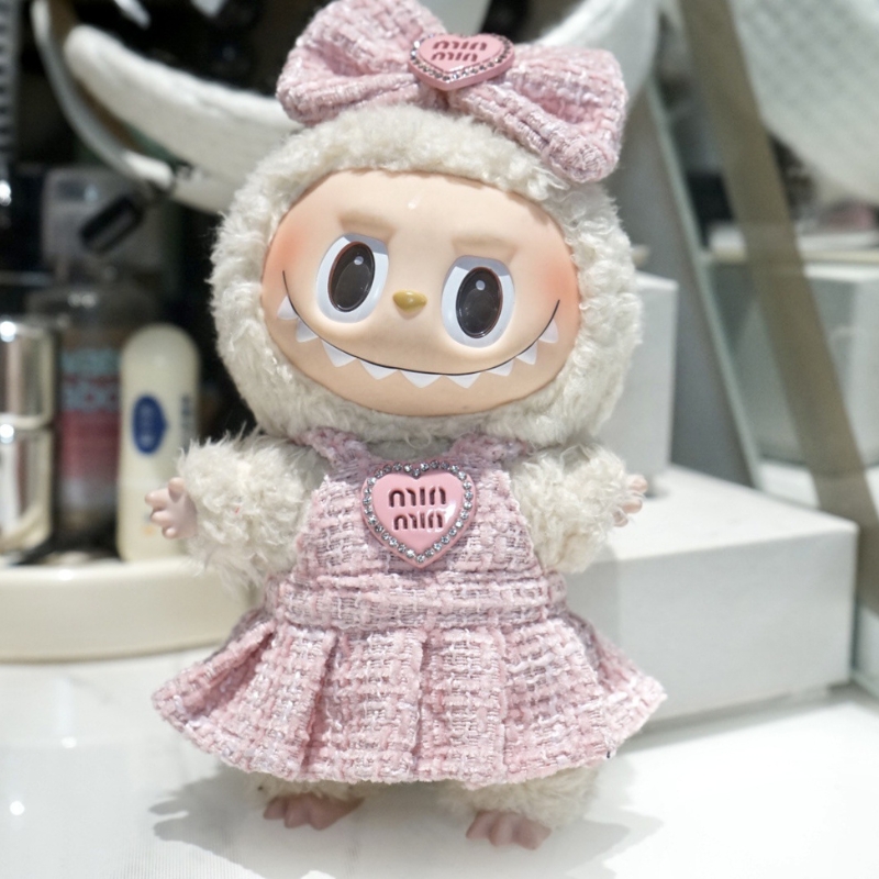 Labubu Pink Tweed Dress